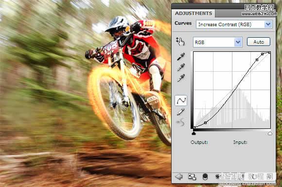 Photoshop打造火速行驶的自行车17