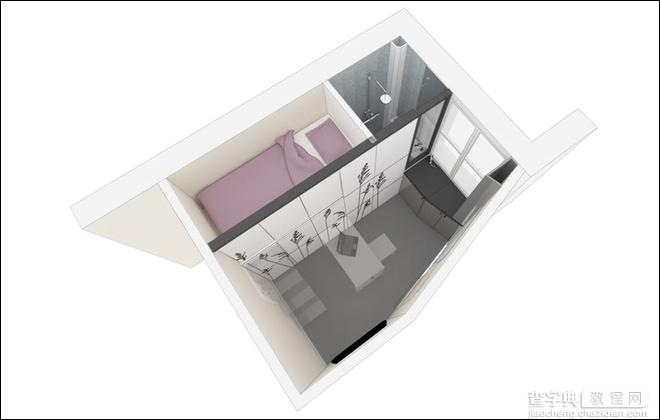 8平米卧室带独立卫生间装修案例7