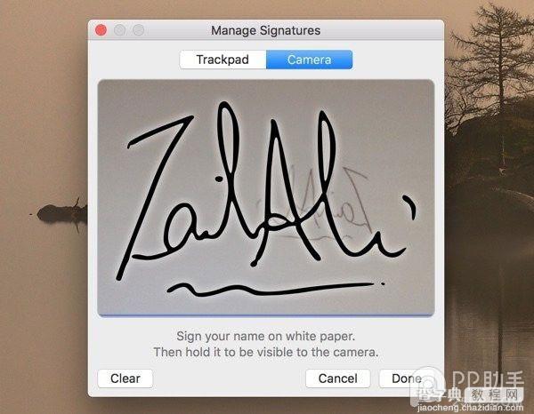 OS X如何在PDF文件中加入个性签名？3