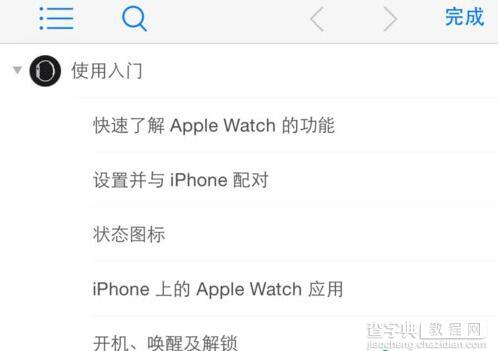 iPhone上的Apple Watch使用手册怎么查看4