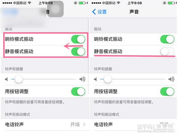 iPhone6s静音时关闭震动功能方法2