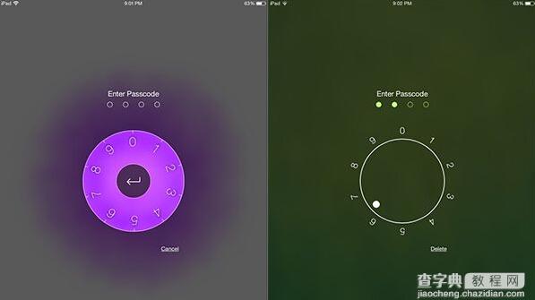 iOS9怎么将锁屏密码变圆盘拨号2