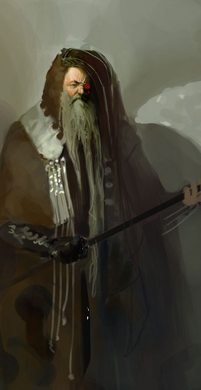 Painter绘制一个准备战斗的男巫师战士9