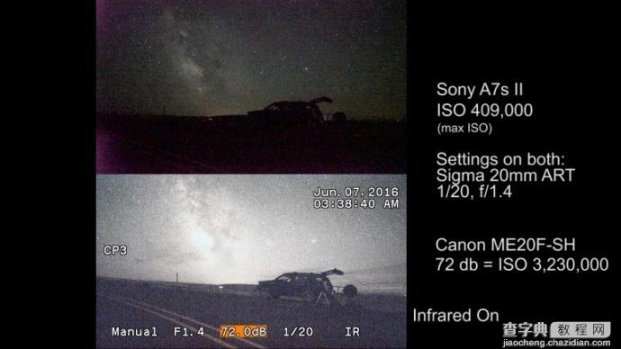 【开眼界】可怕！4百万ISO直接拍摄银河视频！9