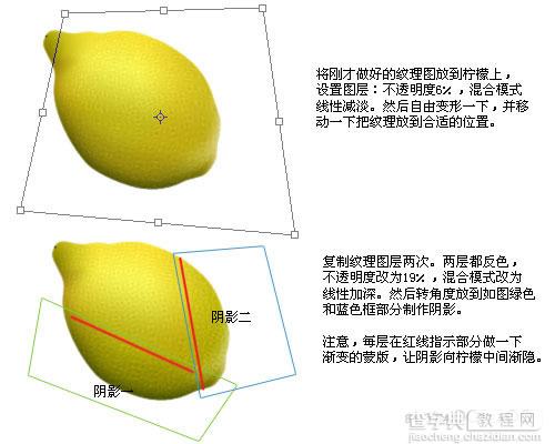 PS绘制设计写实用逼真柠檬8