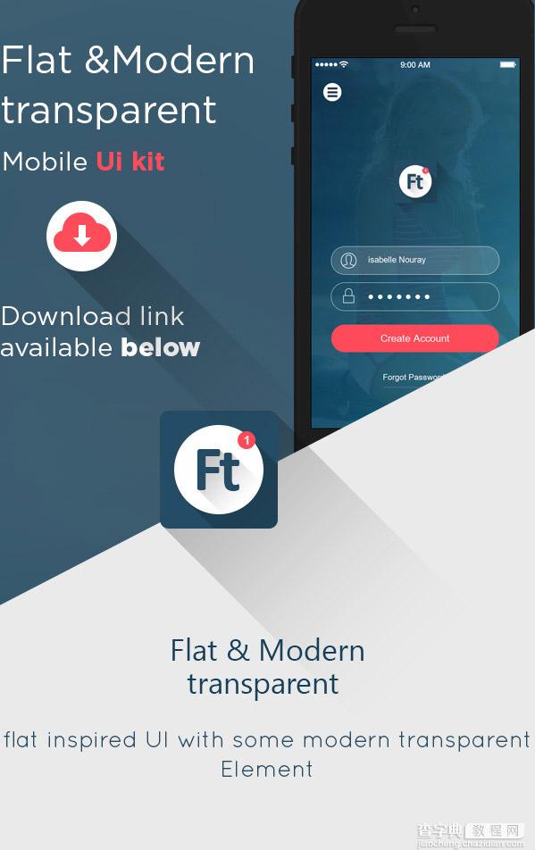 Flat Mobile APP(设计欣赏）1