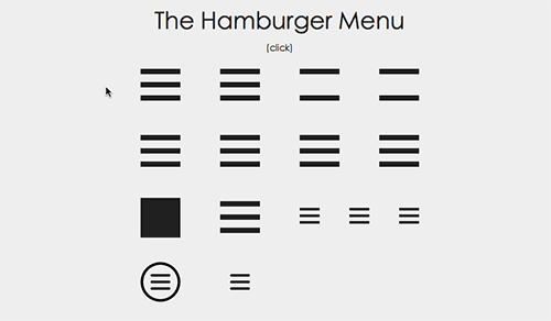 21个网页汉堡包菜单动画灵感15