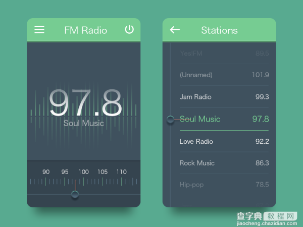 30个收音机app界面UI设计欣赏28