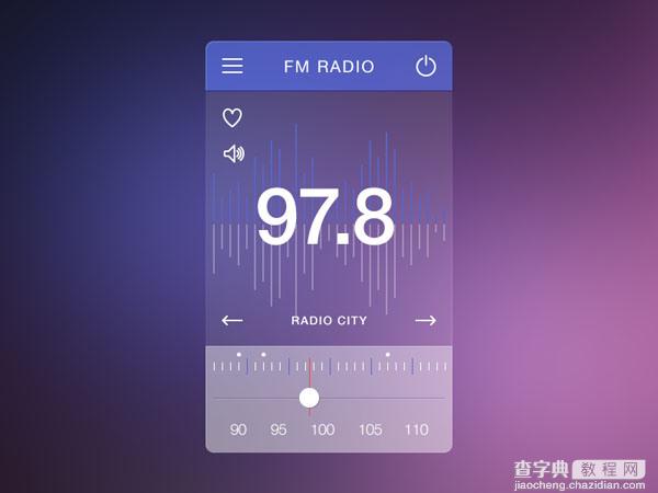 30个收音机app界面UI设计欣赏24