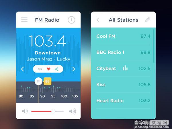 30个收音机app界面UI设计欣赏17