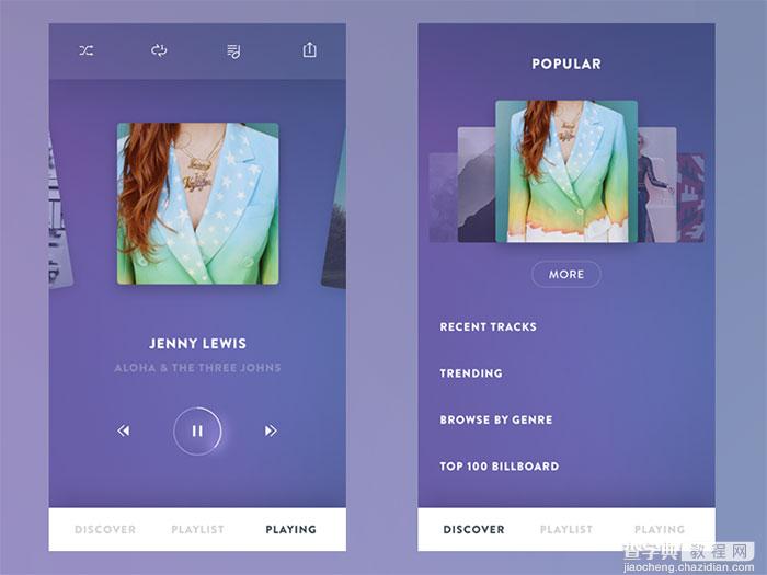 一组精美的播放类APP界面欣赏5