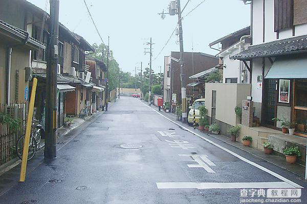 Photoshop制作清新的淡青色日系街道图片2