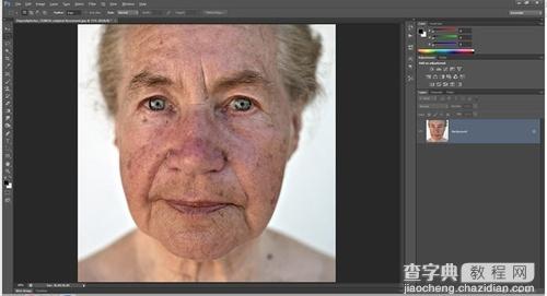 如何利用Photoshop将人像皮肤的皱纹、色斑修复5