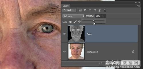 如何利用Photoshop将人像皮肤的皱纹、色斑修复8