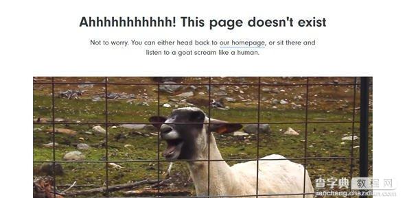 创意幽默的404错误页面欣赏1