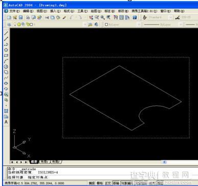 CAD图形如何挤压拉伸成三维图形5