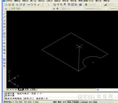 CAD图形如何挤压拉伸成三维图形6