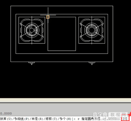 CAD教程：CAD怎么绘制圆角5