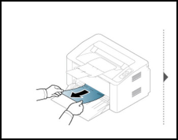 三星SL M2029黑白激光打印机纸盘中卡纸的解决办法1
