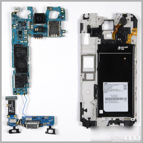 三星S5拆机过程详细图解 与iPhone5s截然不同的指纹传感器10