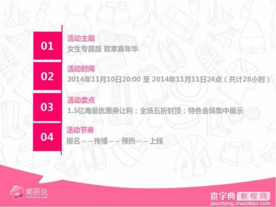 美丽说拦截天猫双11计划PPT曝光 最高5%高额返点3