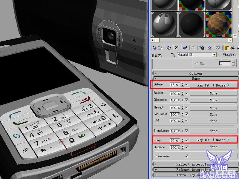 教你用Maya打造真实nokia手机材质11