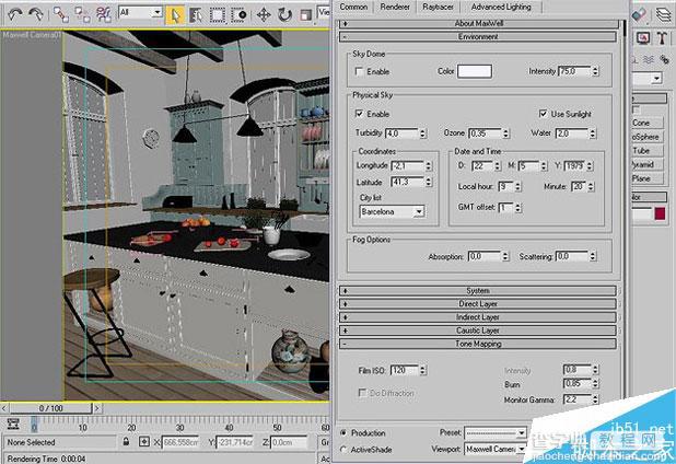 3ds Max渲染出西式厨房局部场景教程11