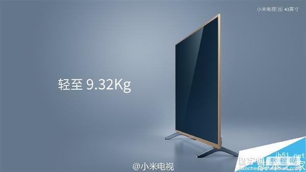 小米电视3S正式发布:43英寸全金属机身1799元7