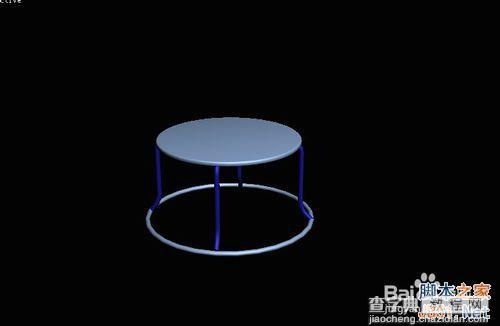 3dmax9英文版利用二维线形制作铁艺圆凳全过程解析10