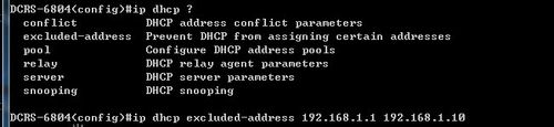 CISCO三层交换机怎么配置DHCP服务？3
