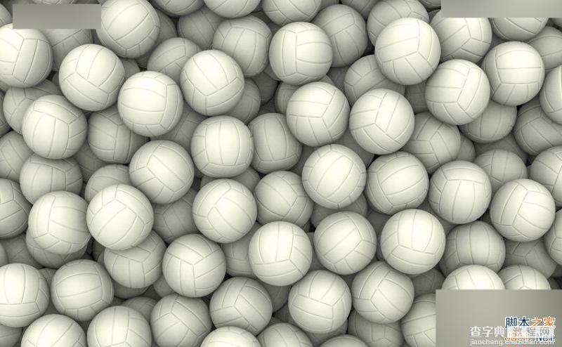 3DMAX简单制作一个真实的排球效果图1