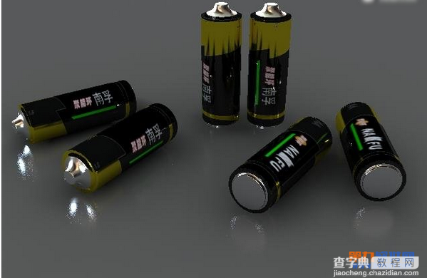 3ds Max设计制作一个逼真的南孚电池10