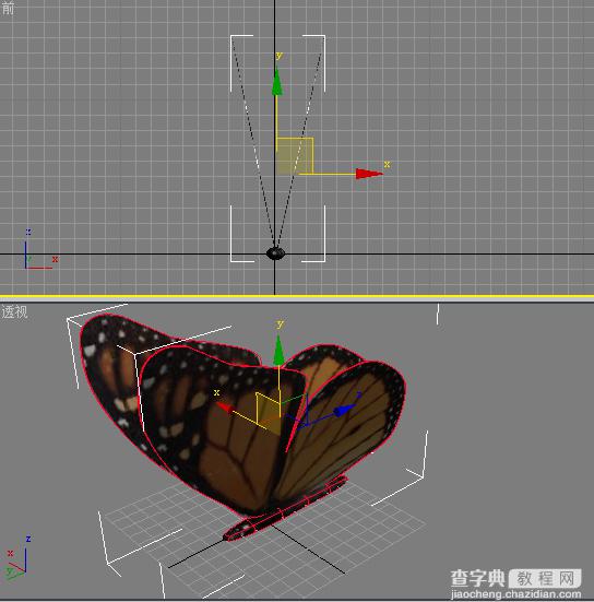 3D max制作蝴蝶舞动的GIF动画效果22