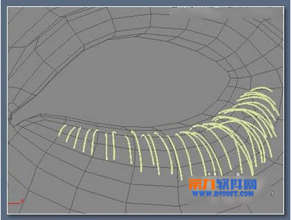 3dsMax绘制逼真的浓密深褐色眼睫毛教程11