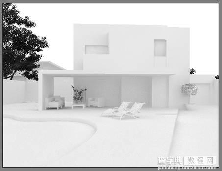 3DSMAX制作别墅夜景3D效果图31