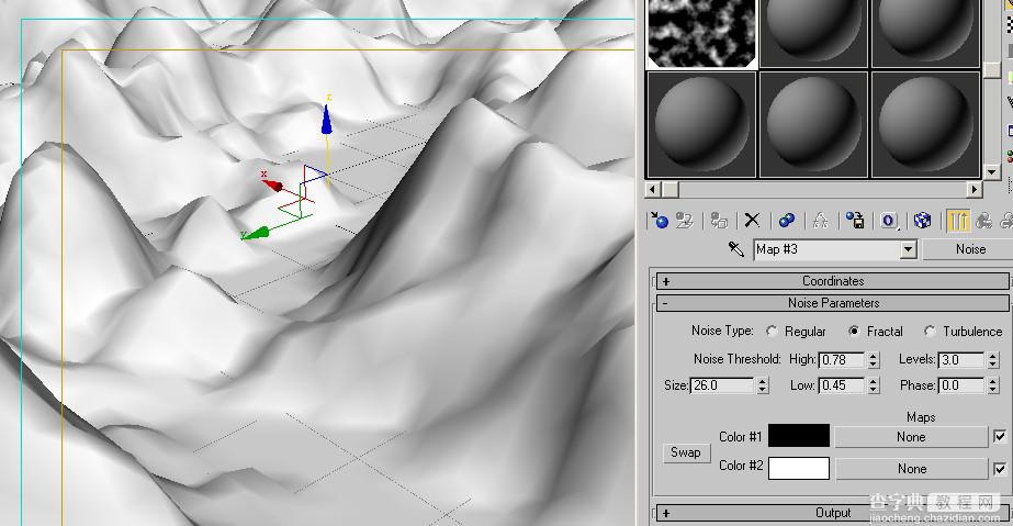 3DSMAX打造一个山脉模型5