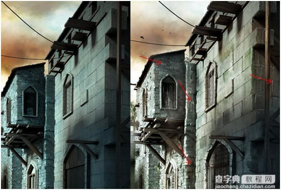 3DSMax渲染教程：渲染战后古城场景图17