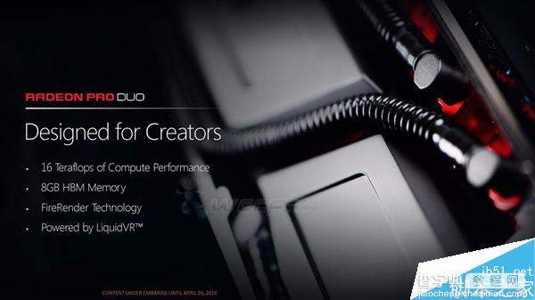 AMD新一代双芯显卡Radeon Pro Duo完整规格公布:世界最快3