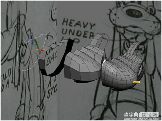 3DsMax打造经典卡通唐老鸭角色建模5