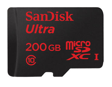 2015年MWC大会SanDisk发布200GB和高耐久度microSD存储卡新品2