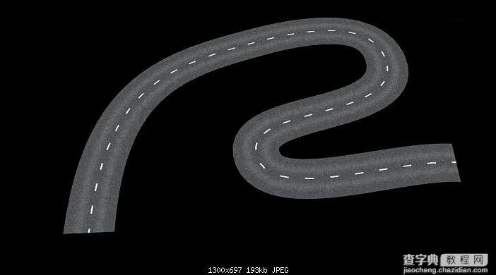 教你用3DSMAX简单制作弯曲的马路贴图1