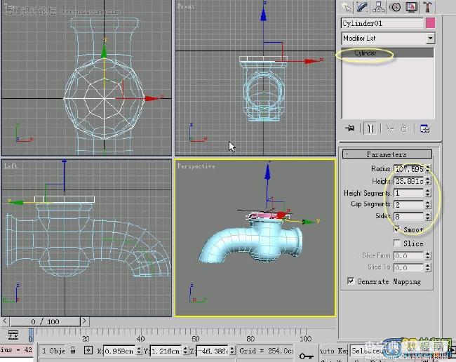 3D MAX制作水笼头建模教程21