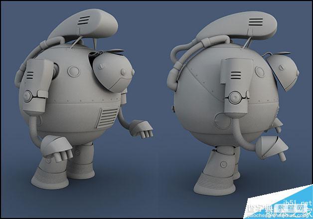 3DSMAX制作一个抽象的热水器机器11