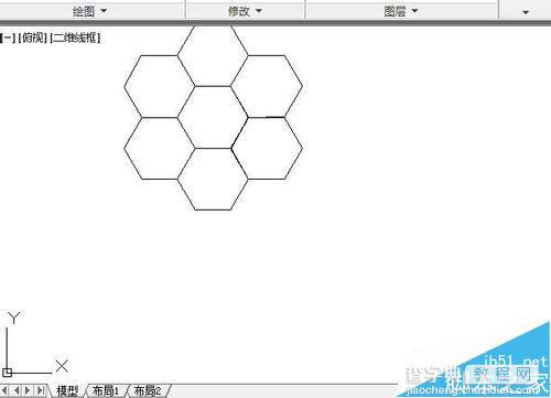 CAD使用工具和画图指令快速绘制足球的教程6