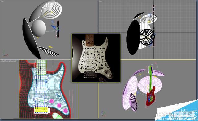 3DSMAX制作超逼真的吉他方法和技巧介绍20
