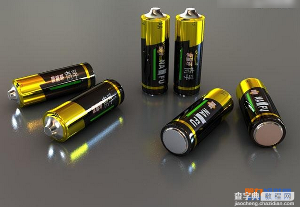 3ds Max设计制作一个逼真的南孚电池2