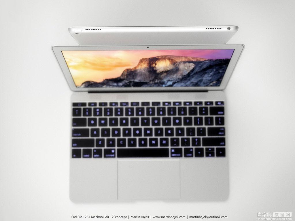 iPad Pro对比12寸MacBook Air 3D概念图赏7