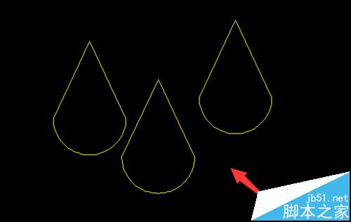 cad怎么画水滴形状?cad制作水源地图标的方法7