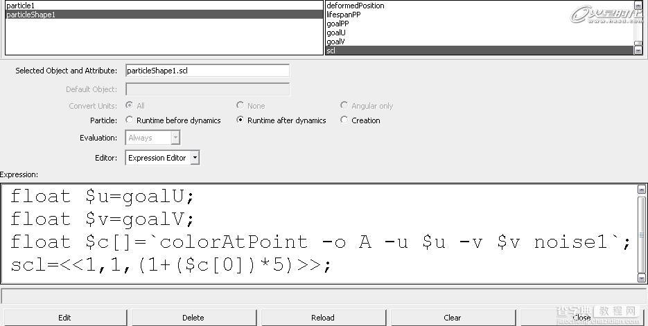 MAYA粒子替换功能和Mel命令colorAtPoint教程15