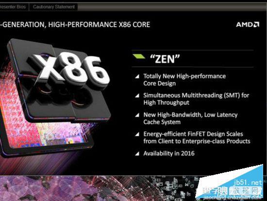 AMD Zen架构处理器全新性能配置介绍1